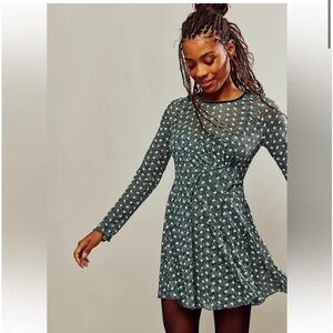 NWT Free People Sheer Delight Mini‎ Dress size xs